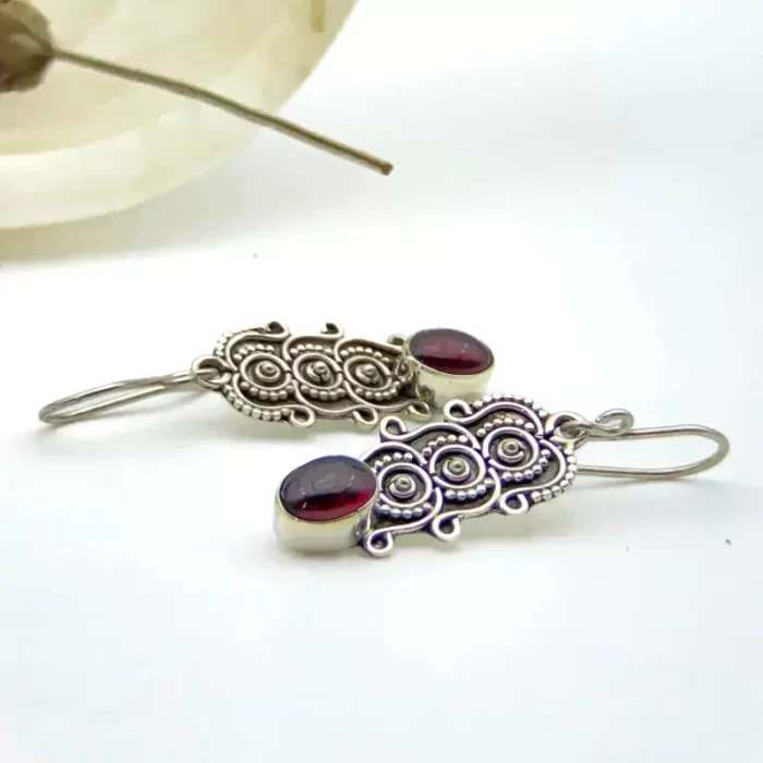 aretes-granates-hindu