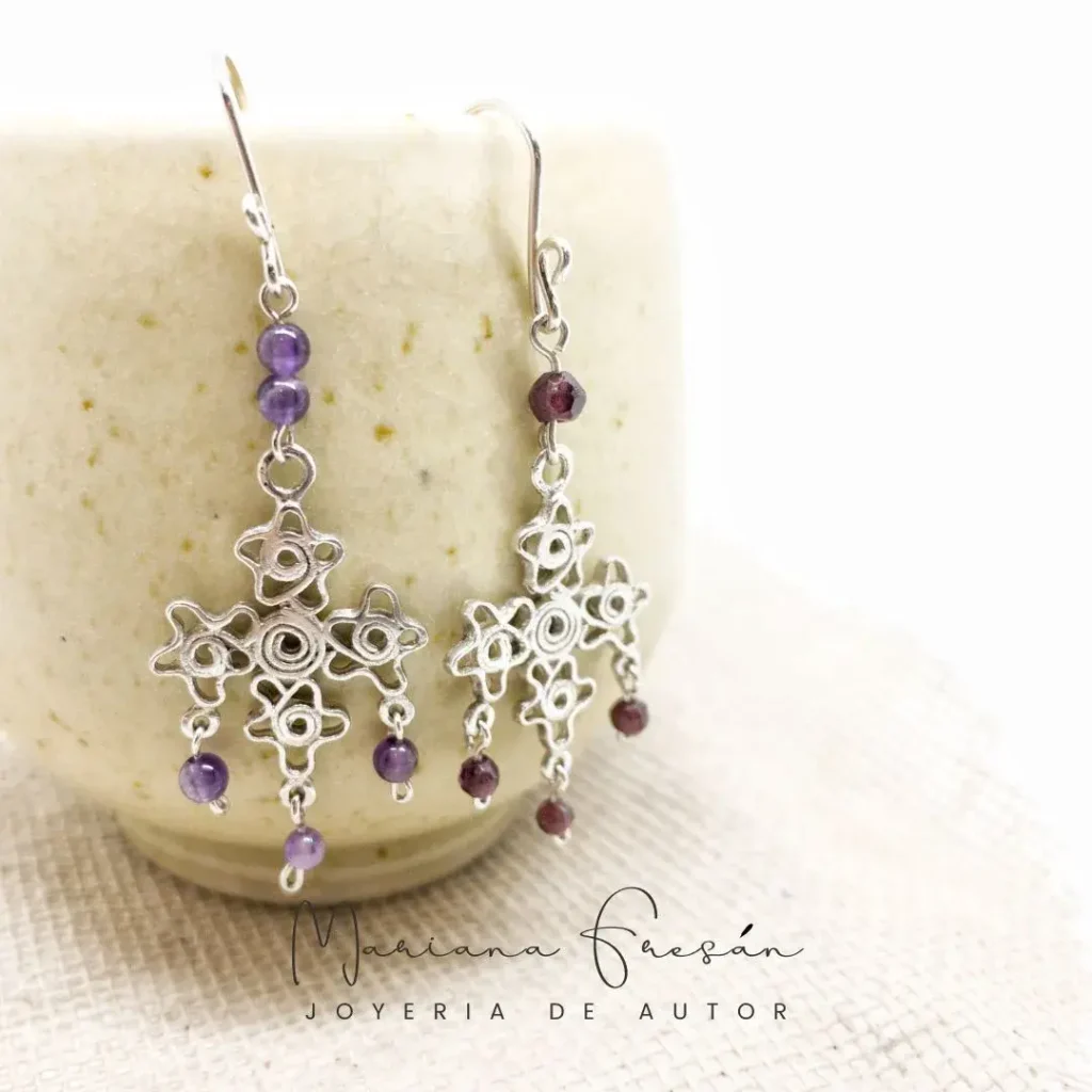 aretes filigrana
